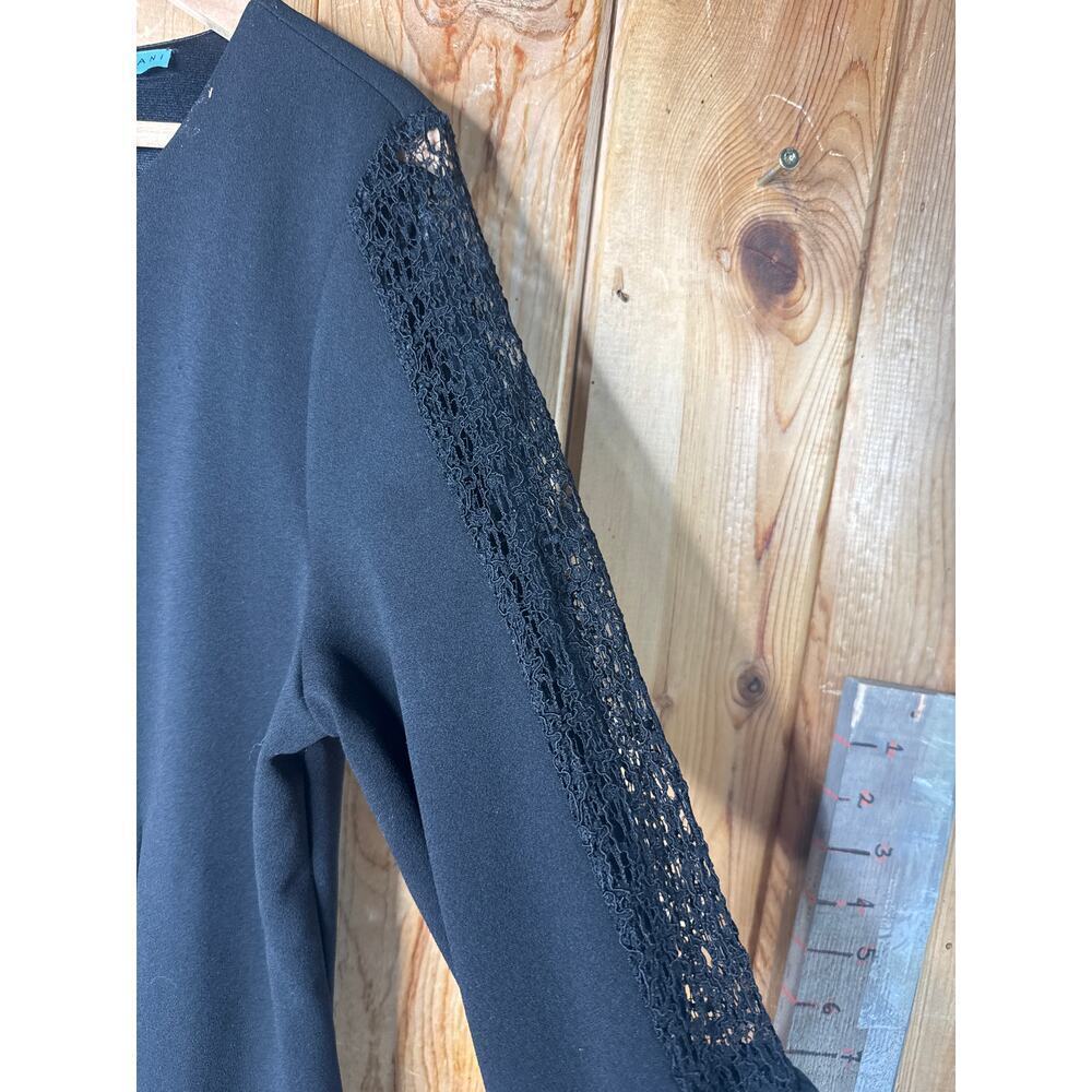 Antonio Melani Women’s Tyler Knit Dress – Black Lace  Bell Sleeve – Size M - Picture 7 of 8